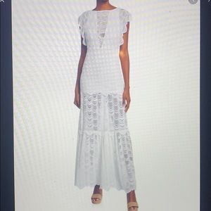 Body con white maxi dress